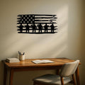 American Flag Metal Wall Art - Stars & Stripes