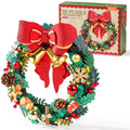 3D Wooden Christmas Wreath Puzzle with LED Lights (252 Pieces)
