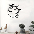 Gothic Bat Wall Art - Halloween Metal Decor